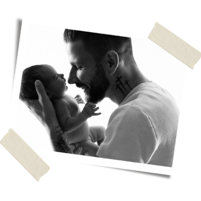Newborn Tanja Gschwandl mit Vater